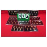 (10) Sets Of 1982 Lincoln Penny Varieties