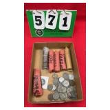 (8) Rolls Steel Wartime Nickels