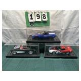 (3) Assorted PROMO Corvette Cars In Cases Lot 3