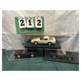 (3) Assorted PROMO Corvette Cars In Cases Lot 17