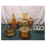 Amber Glass Lot