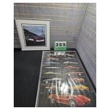 Corvette Wall Arts Framed Lot 4