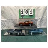 (3) Assorted PROMO Corvette Cars In Cases Lot 6