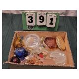 Enameled  Pictures + Perfume Bottles