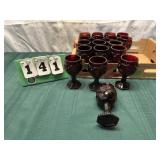 Avon Cape Cod- Red Goblets