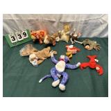 (10) Vintage Beanie Babies With Tags Lot 2