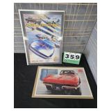 Corvette Wall Arts Framed Lot 8