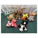 (10) Vintage Beanie Babies With Tags Lot 11