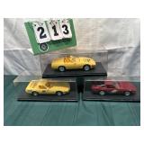 (3) Assorted PROMO Corvette Cars In Cases Lot 18