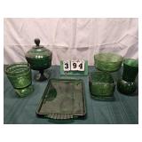 Green Glass Vases And More