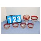 King Glass Ruby Glass Lot