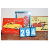 3 Pack Metal Signs