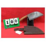 Hand Forged Damascus Kitchen Cleaver Knife