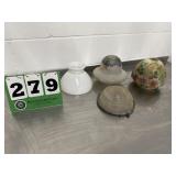 Assorted Glass Shades