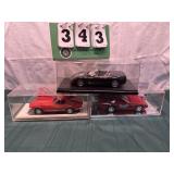 (3) Assorted Promo Corvette Cars In Cases Lot 4