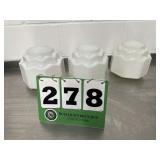 Skyscraper Milk Glass Light Shades