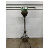 Vintage Iron Floor Oil Lamp