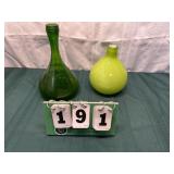 Glass Vase and Bottle Large Base