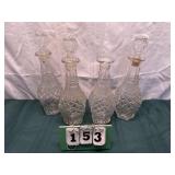 Tall Crystal Decanters