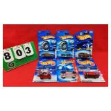 (6) Hot Wheels 1:64 Diecast Metal Cars NIP
