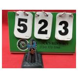 Vintage Turquoise & Silver Band Ring Size 6