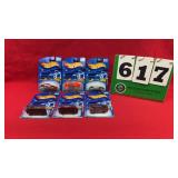 (6) Hot Wheels 1:64 Diecast Metal Cars NIP