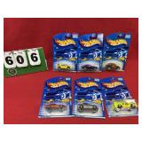 (6) Hot Wheels 1:64 Diecast Metal Cars NIP