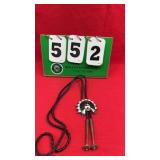 Vintage Navajo Sterling Silver Bolo Tie