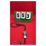 Vintage Navajo Sterling Silver Bolo Tie