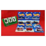 (6) Hot Wheels 1:64 Diecast Metal Cars NIP
