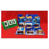 (6) Hot Wheels 1:64 Diecast Metal Cars NIP