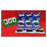 (6) Hot Wheels 1:64 Diecast Metal Cars NIP