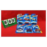 (6) Hot Wheels 1:64 Diecast Metal Cars NIP