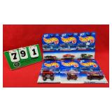 (6) Hot Wheels 1:64 Diecast Metal Cars NIP
