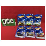 (6) Hot Wheels 1:64 Diecast Metal Cars NIP