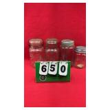 Assortment of Vintage Canning Jars