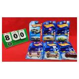 (6) Hot Wheels 1:64 Diecast Metal Cars NIP