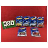 (6) Hot Wheels 1:64 Diecast Metal Cars NIP