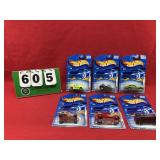 (6) Hot Wheels 1:64 Diecast Metal Cars NIP