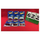 (6) Hot Wheels 1:64 Diecast Metal Cars NIP
