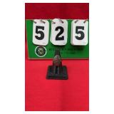 Vintage Turquoise & Silver Band Ring Size 10