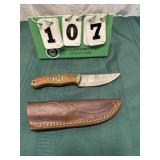 Hand Forged Damascus Bushcraft Knife