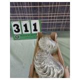 Large Glass Snack Trays Shell Shaped