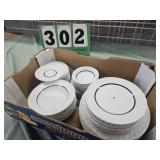 White And Silver Dishes, Princess China