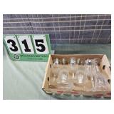 Cut Glass Wine Goblets