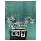 Glass Drinking Items Sports Related
