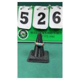 Vintage Turquoise & Silver Band Ring