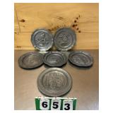 Pewter Decorative Plates