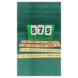 (4) Vintage Retail Plaques