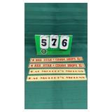 (4) Vintage Retail Plaques